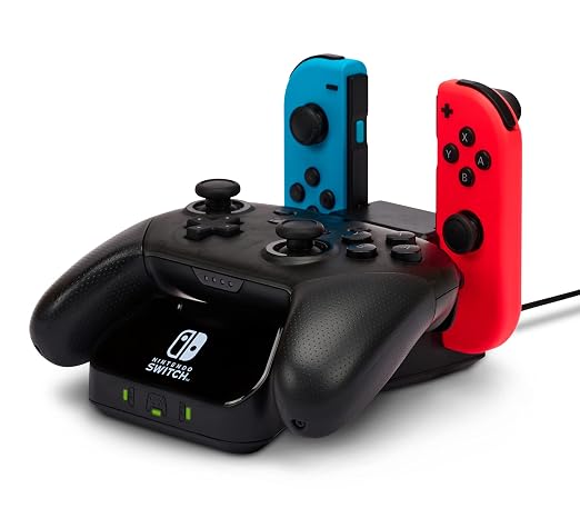 PowerA Controller Charging Base for Nintendo Switch, Black, Wireless Controller charging, Charge, rechargeable battery, Nintendo Switch, Joy-Con Charging, PowerA Wireless Charging - Image 5