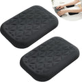 LargeLeaf Ergonomic Wrist & Elbow Rest Pad for Desk with Memory Foam & Non-Slip Base, Relieve Elbow Pain Armrest Wrist Support(6.3 * 4.3 inch, Black, 2pcs) by LargeLeaf