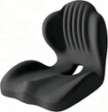 L-Shaped Ergonomic Seat Cushion with Lumbar Support for Office Chair Black | Memory Foam Orthopedic Cushion with Coccyx Hollow, Tailbone Pain Relief for Car, Truck, Gaming Chair, Travel by Gueyi