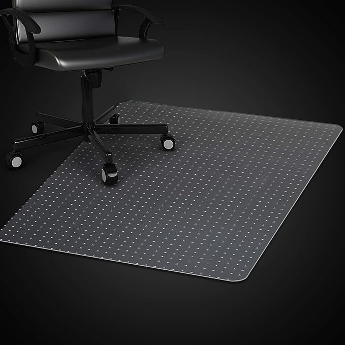 Azadx Clear Office Chair Mat for Low and No Pile Carpeted Floor 36'' x 48'' | Plastic Computer Desk Chair Mat on Carpet for Easy Rolling, Durable Carpet Protector Mat (36 x 48'' Rectangle) by Azadx