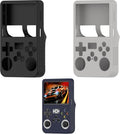 3 Pcs for R36S Handheld Gaming Console Open-Source Arcade Silicone Protective Case – Durable, Anti-Slip, Shockproof Sleeve for R36S Portable Game Console ((3-Pack) - Black, Blue, Grey) by NovemFoal