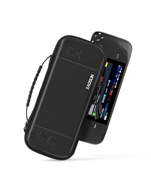 XAOSUN Carrying Case Compatible with Steam Deck & OLED, Protective Hard Shell Handheld Case for Steam Deck Console, Portable Shockproof Travel Carrying Bag for Travel and Storage by XAOSUN