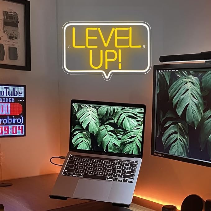 Level Up Neon Sign,Gaming Neon Light for Teens Room Decor, Arcade Games Victory Light Up Signs for Gamer Room Decor,for Teens, Boys, Gamer Gifts(16.73x10.62 inches) - Image 7