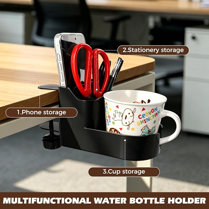 Desk Cup Holder for Coffee Cups, Tumblers, Water Bottles - Image 3