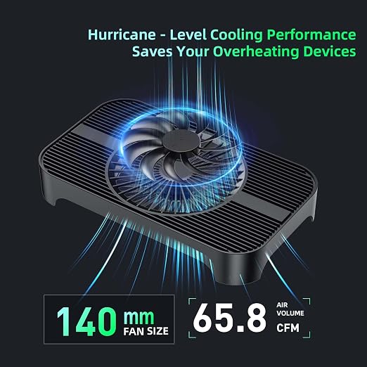 X3 USB Cooling Fan, 18dB Ultra Quiet 140mm USB PC Fan with Built-in Cable and One-Touch Switch Compatible with Router, Receiver, Amplifier, DVR, PlayStation, Xbox, Computer Cabinet Cooling - Image 4