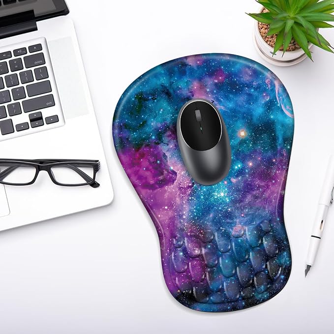 YIWEI Ergonomic Mouse Pad with Wrist Rest for Carpal Tunnel Pain Relief - Image 7