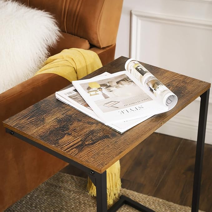 VASAGLE C Shape End Table for Couch or Sofa, Industrial Small Side Table - Image 5
