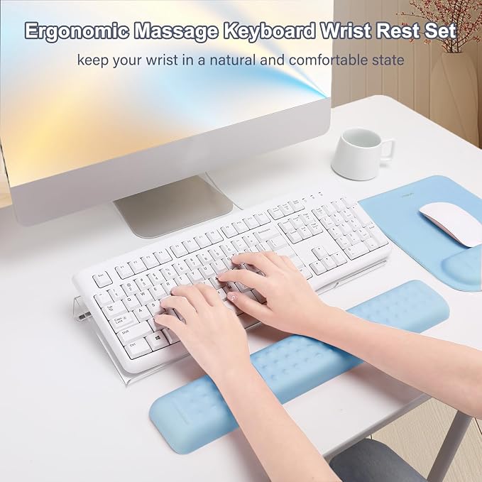 MOSISO Keyboard Stand&Wrist Rest Support for Keyboard &Mouse Pad Set - Image 5