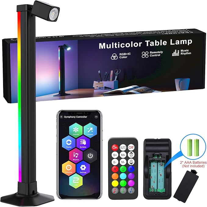 Smart Light Bar with Swivel Lamp, RGB LED Light Bar for Room Gaming Reading - Image 6