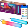 Philips Smart Lighting Gradient Light Bars, RGBIC LED, Multicolor Effects, Sync with TV and Music, Immersive Light, Easy Setup, Connected by WiZ, Compatible with Alexa, Google Home, Apple Home by Unknown