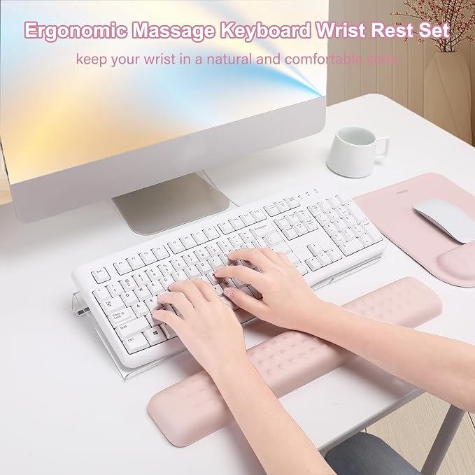 MOSISO Keyboard Stand&Wrist Rest Support for Keyboard &Mouse Pad Set - Image 5