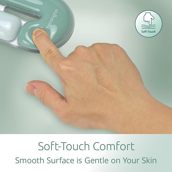 Kensington Mouse Wrist Rest Gel Support Cushion for Mice & Trackballs, Duo Gel Ergonomic Mouse Wrist Support for Pain Relief, Comfortable Non-Skid, Loop Green, 7.4" x 3.27" x 0.7" K62829WW - Image 3