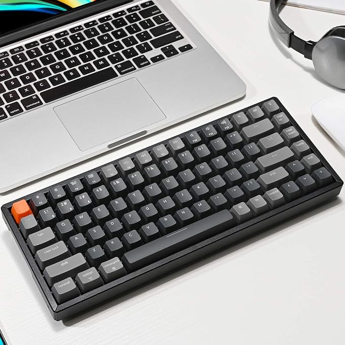 Keychron K2 Wireless Mechanical Keyboard, 75% Layout 84 Key Bluetooth/USB-C Wired Compact RGB Backlit Anti Ghosting/N-Key Rollover, Gateron G Pro Brown Switch Aluminum Frame for Mac Windows, Version 2 - Image 6
