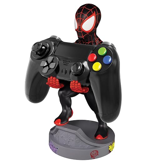 Exquisite Gaming Cable Guy - Marvel Spiderverse: Miles Morales Spiderman - Charging Controller and Device Holder - Toy - Xbox 360 - Image 2