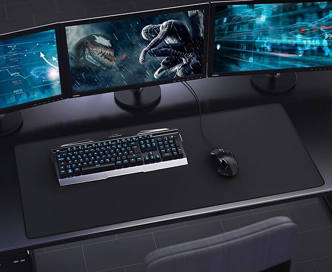 Large Mouse Pad, 31.5X11.8In Durable Non-Slip Natural Rubber Base Mousepad | Mouse Pad, Non-Slip Natural Rubber Base,Waterproof Computer Keyboard Pad Mat for Esports Pros/Gamer/Desktop/Office/Home - Image 7