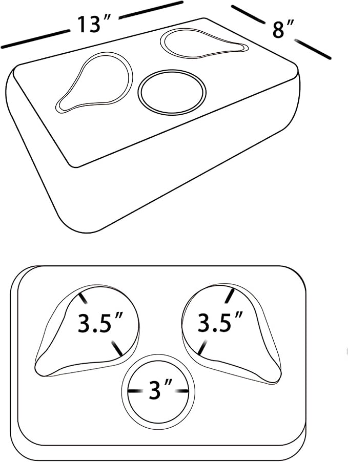 Couch Cup Holder Pillow, Couch Drinks Remotes Holder for Center of Couch, for Sofa, Bed, RV, Car (Black) - Image 5