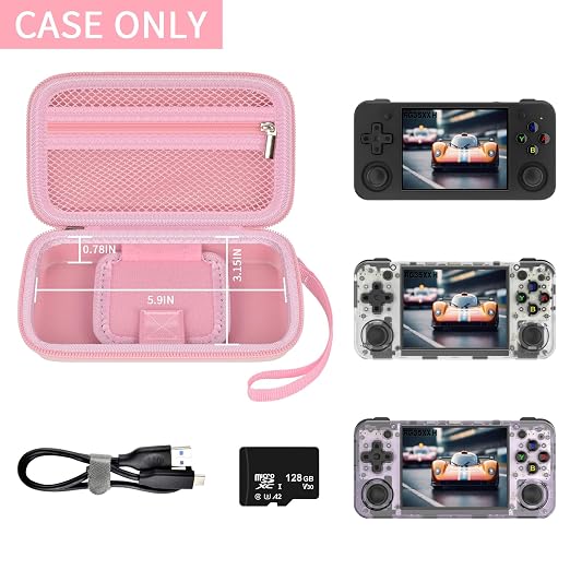 GWCASE Case for Anbernic RG35XX H RG28XX Retroid Game Console, Pink - Image 2