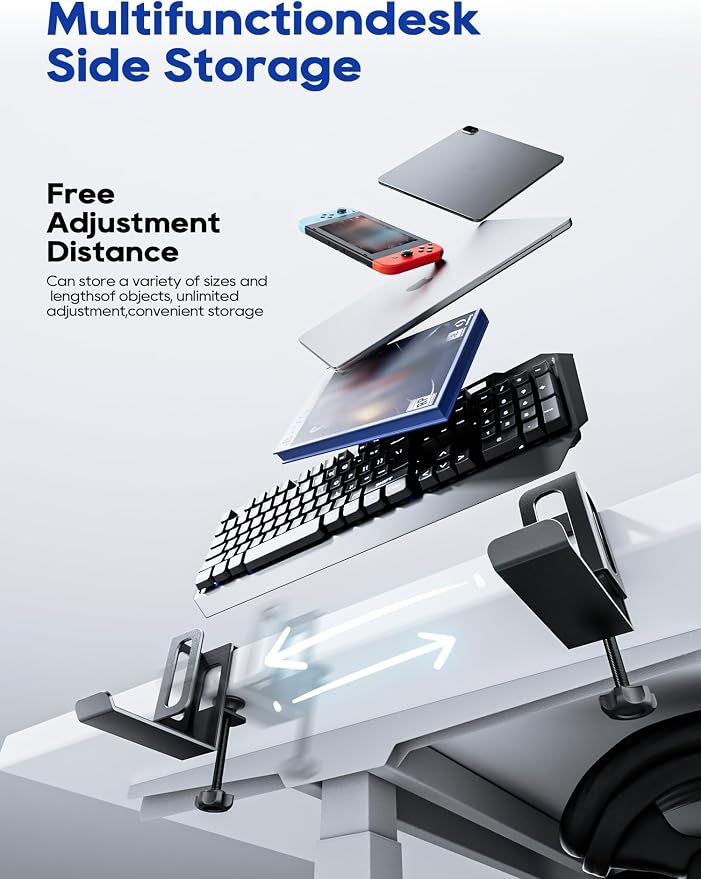 NODOCA Laptop Storage for Desk, Vertical Laptop Stand for Desk, MacBook Vertical Stand, with Headphone Holder, Desk Side Storage for MacBook/Surface/Samsung/HP/Dell[M, White] - Image 2