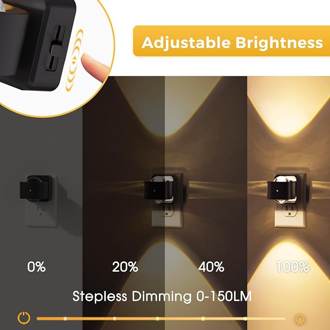 L LOHAS LED Night Light Projector, Night Lights Plug into Wall Light Sensor - Image 3