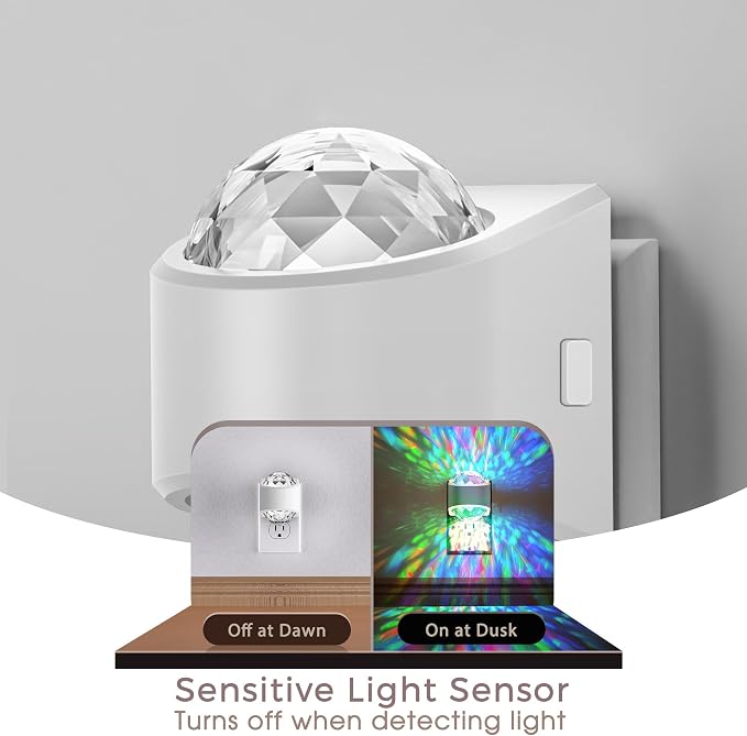 Briignite Night Lights Plug into Wall, Night Light Projector 9-Color RGB - Image 2