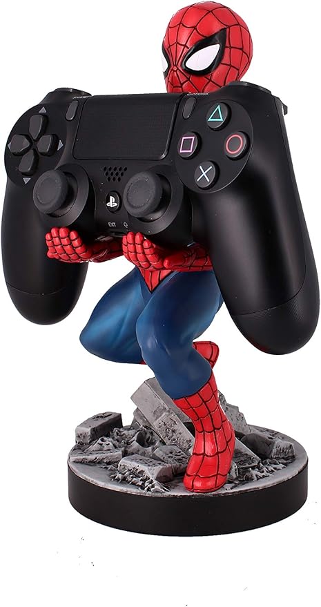 Exquisite Gaming: Marvel: The Amazing Spider-Man - Original Mobile Phone & Gaming Controller Holder, Device Stand, Cable Guys, Licensed Figure 8 Inch - Image 5