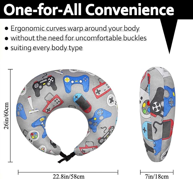 Crafting Pillow for Crocheting, Crochet Pillow for Lap Support, 12 Fun Print Styles, Ergonomic Arm Support, For Bed, Floor, Chair Comfort, Pain Relief and Fatigue for Gaming and Woking (Button) - Image 2