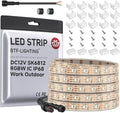 BTF-LIGHTING RGB+Warm White SK6812 LED Strip 16.4FT 300LED DC12V IP68 by BTF-LIGHTING