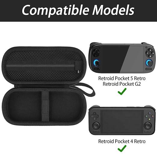 khanka Case for Anbernic RG VITA Pro/Retroid Pocket 6/5 Console,Black - Image 6