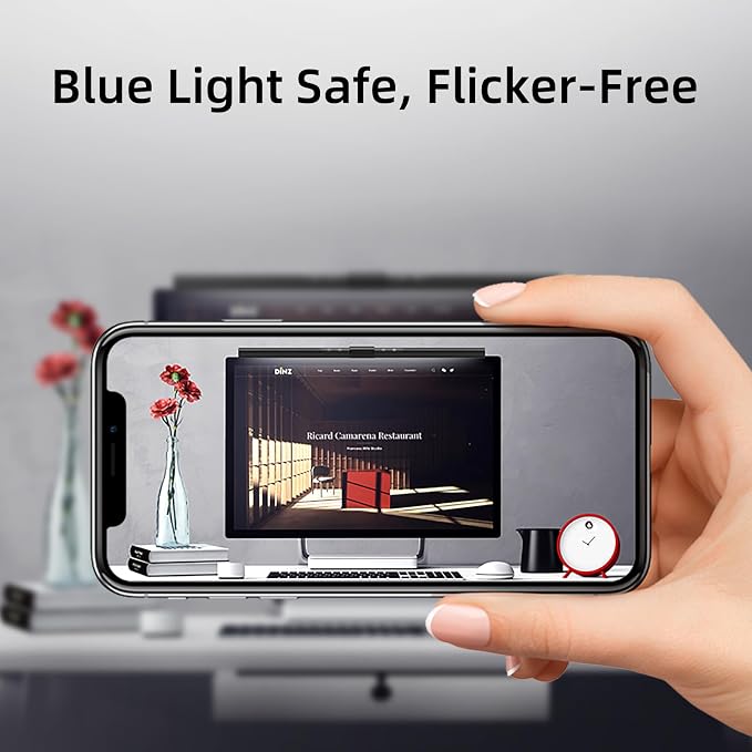Thunderobot L1 Computer Monitor Lamp, Ra95 Light for Eye Caring, Asymmetric Light Source, Ten-Level Dimming No Video Flicker Blue Light Safe E-Sports Desktop Reading Lamp - Image 5