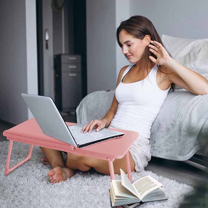 Laptop Bed Desk for Couch, 5-Angle Adjustable Laptop Bed Table for Adults - Image 4