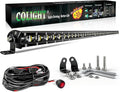 CO LIGHT Led Light Bar Single 44 inch Slim Single Row Lightbar Driving Combo Beam Off Road Work Lights with Mounting Brackets & 6D Reflectors for Truck, Car, Cabin, Boat, ATV, UTV by COLIGHT