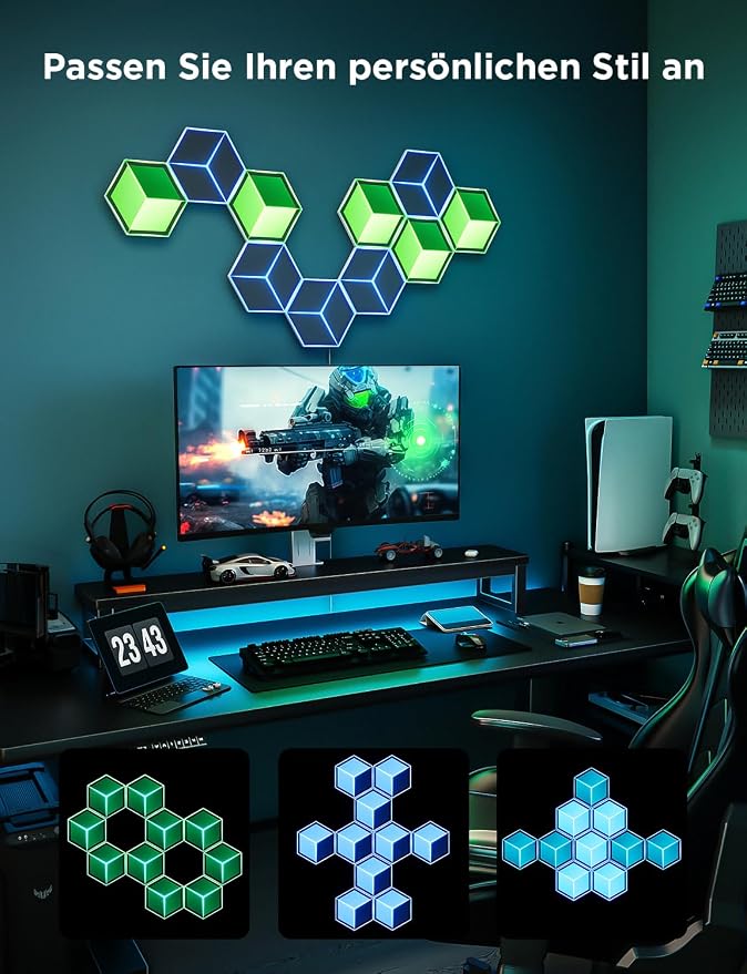Govee Glide Hexagon Light Panels Ultra, RGBIC 3D Wall Lights with DIY - Image 7