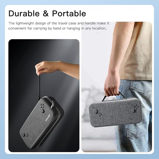 YAJOJO Carrying Case for OneXPlayer OneXfly Apex Handheld Game Console,Hard Shell Cover with Pocket for OneXPlayer OneXfly Apex Cable Charger & Accessories ,Shockproof,Grey - Image 5