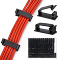 50Pcs Self Adhesive Cable Management Clips,Cable Organizers Wire Clips Cord Holder for PC Laptop Ethernet Cable Desktop Home Office(1.52’’ x 0.59’’ x 0.57’’, Black) by MOOCY