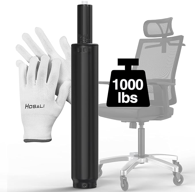 HOSALI 2.5 inch Office Chair Gas Lift Cylinder-Office Chair Replacement Parts, Heavy-Duty Gas Lift Cylinder Fits Most Chairs,Highest End Class 4 Hydraulic Pneumatic Piston,Universal Size by HOSALI