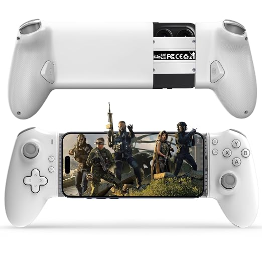 arVin USB C Mobile Gaming Controller for iPhone 17/16/15 Series & Android (USB-C) Plug & Play - Remote Play for PS5/PS4/Xbox/PC Consoles, Cloud Game, Emulator, with Hall Effect Joysticks/Turbo/Back keys by arVin