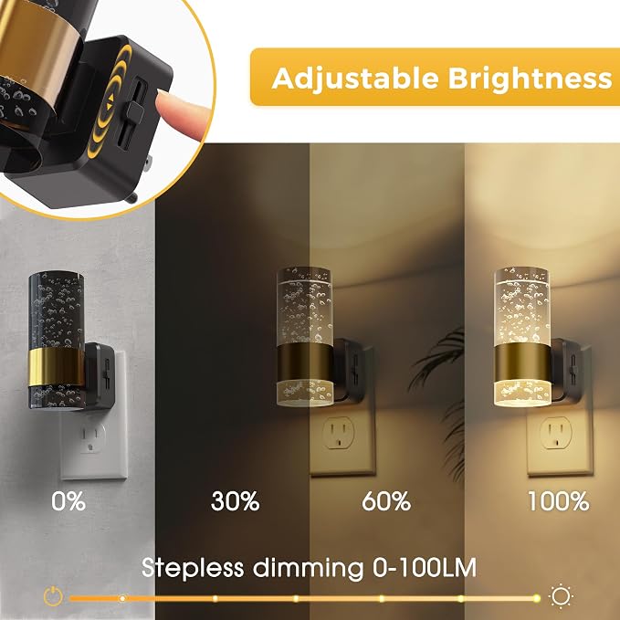 L LOHAS LED Night Lights Plug into Wall, 3000K Acrylic Night Light,2 Pack - Image 3