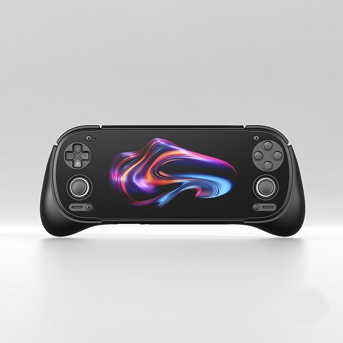 Hand Grip Cover Case for Retroid Pocket 6, Ergonomic Handle Grip Case Protective Cover TPU Shell Protector Stand Holder for RP6 Gaming Console Accessories (Black) - Image 3