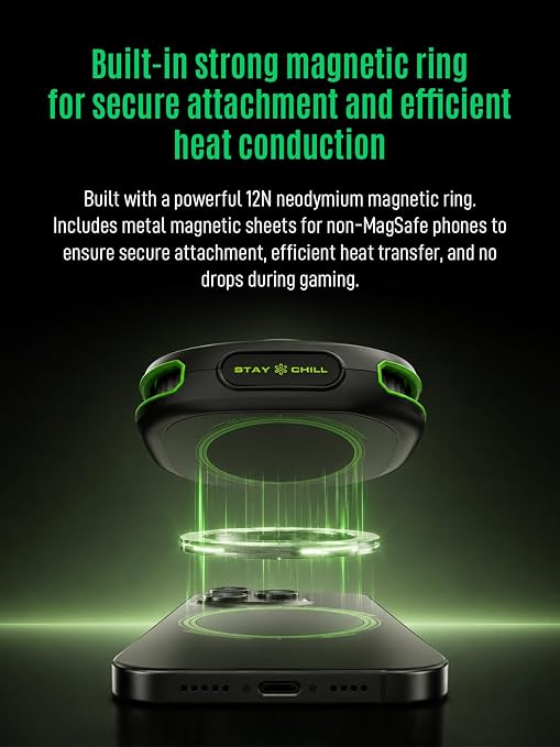 Cordless Magnetic Gaming Phone Cooler with 3000mAh Battery 30s Rapid Freeze - Image 8