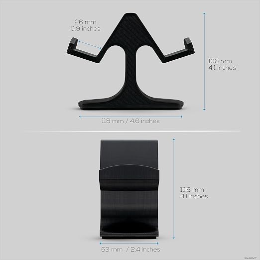 Dual Game Controller Desktop Holder Stand - Universal Design for Xbox ONE, PS5, PS4, PC, Steelseries, Steam & More, Reduce Clutter UGDS-03 (Black) - Image 6