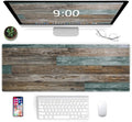 Galdas Gaming Mouse Pad Vintage Wood Grain Pattern XXL XL Large Mouse Pad Mat Long Extended Mousepad Desk Pad Non-Slip Rubber Mice Pads Stitched Edges Thin Pad (31.5x11.8x0.12Inch) by Galdas