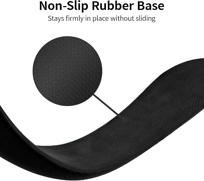 Bloss 2 Black Wrist Rest for Mouse & Keyboard, Ergonomic Wrist Support - Image 6