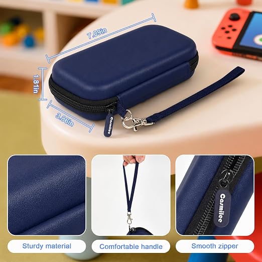 Case for WELLST·G Handheld Game for Kids Adults, Universal fit for TaddToy/ for Beijue 16-Bit Handheld Console - Retro Video Games Travel Storage Cover Bag, Portable Electronic Organizer Holder (Royal Blue) - Image 4