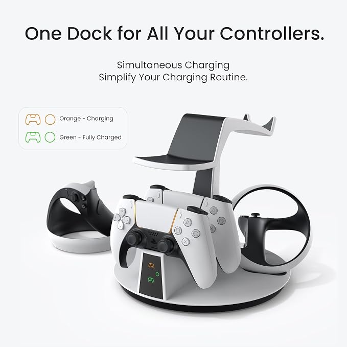 KIWI design D2 3-in-1 Controller Charging Station for PSVR2 and PS5 - Image 3