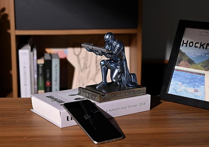 Windbreaker Soldier Knight Pen Holder Personalized Desk Accessory Blue - Image 4