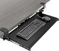 AX WABER Keyboard Tray Under Desk Pull Out with Extra Sturdy Adjustable C Clamp Mount System, 27.3 (32.5 inch Including Clamps) x 11 Inch Slide-Out Platform Computer Drawer for Typing, Black,AX01WB01 by 1