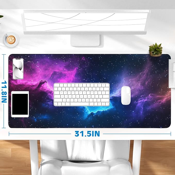 Gaming Mouse Pad, Desk Mat for Keyboard and Mouse, Large Mouse Pad for Desk, Computer Mousepad - Image 6