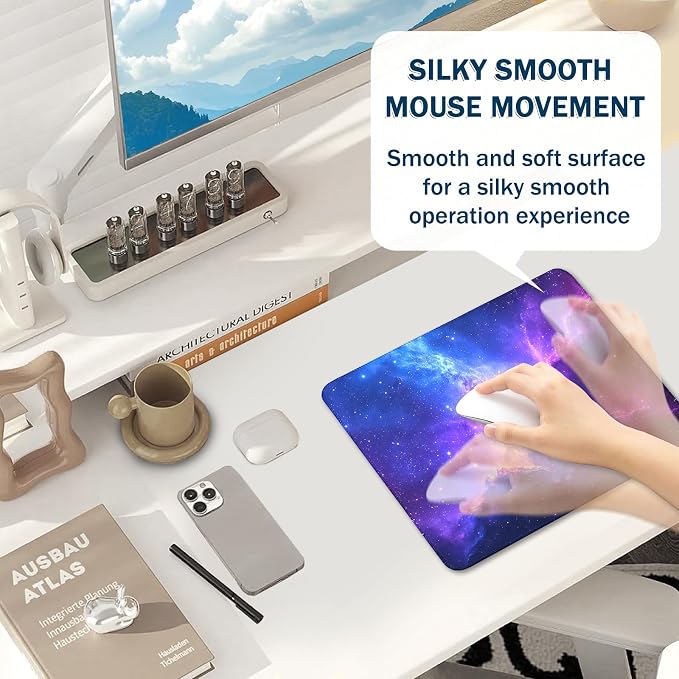 Mouse Pad Gaming - Desk Mat for Keyboard and Mouse - Large Mouse Pads for Desk, Gaming Mousepad with Non-Slip Base, Desks Pad (11.8" X 9.8") for Game, Office and Home - Image 4