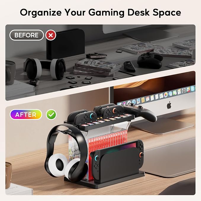 Switch 2 Multifunctional Organizer Station with Joycon 2 Charging Dock - Image 3