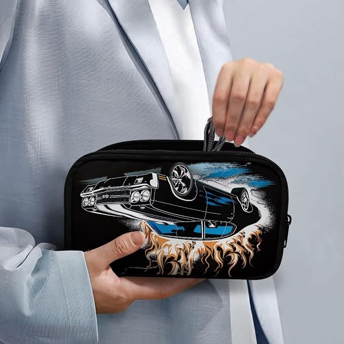Racing Car Print Electronic Organizer Travel Organizer Bag Electronics Accessories Cases Storage Bag Waterproof for Cable USB SD Card Power Bank Earphone - Image 4